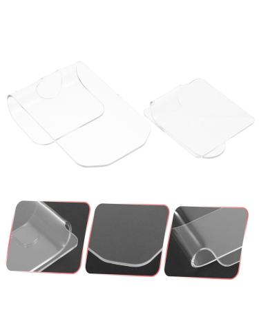 Didiseaon 2pcs Nail Palette Acrylic Nail Display & Cosmetic Palettes for Nail Art Eyeliner Eyeshadow & Cake Decoration | 7.7x7.7x2.7cm Transparent Design Ideal for DIY & Professional Use - Buy Online on GoSupps.com