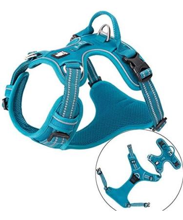 Truelove No Pull Dog Harness - Adjustable Reflective Pet Vest with Soft Padding & Handle - TLH56512 XS Blue - Buy Online on GoSupps.com