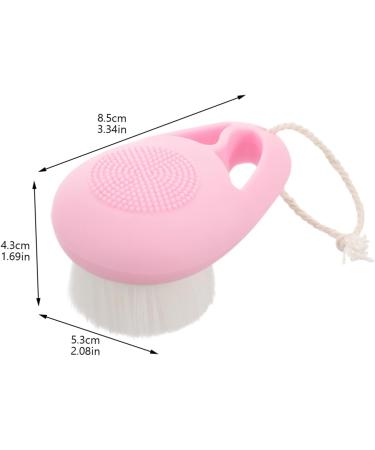 facial cleansing brush exfoliator facial brush facial scrubber exfoliator facial cleansing brush for women facial cleansing brush scrubber artificial fiber handle face - Buy Online on GoSupps.com