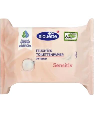 Alouette Classic Sensitive Wet Toilet Wipes - 70 Wipes x 3 Packs | Trusted International Shipping - Buy Online on GoSupps.com