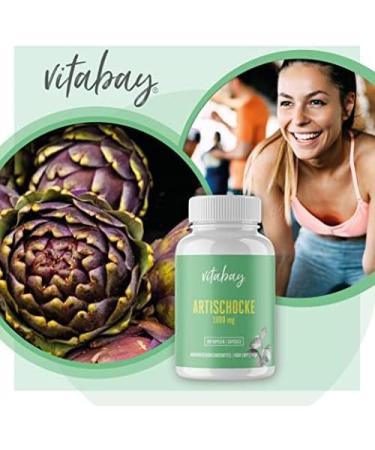 Vitabay High-Dose Artichoke Extract Capsules - 720 Vegan Capsules for Digestive Health - Buy Online on GoSupps.com