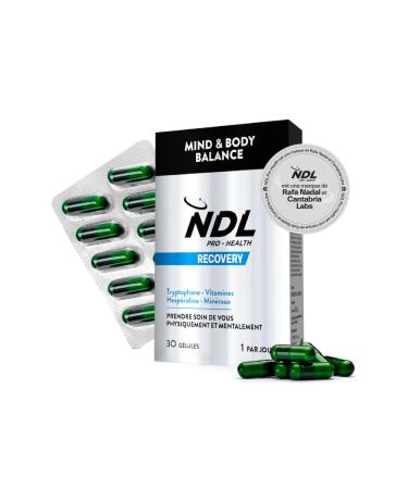 NDL Pro-Health Mind & Body Balance - Tryptophan Supplement with Magnesium and Vitamin B6 Stress Relief Sleep Wellness Physical and Mental Wellness 30 Capsules by Rafa Nadal