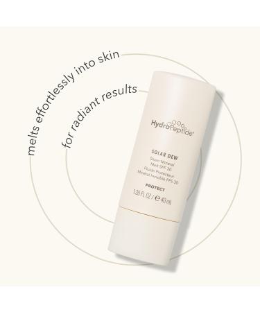 HydroPeptide Solar Dew Sheer Mineral Melt SPF30 - Facial Moisturizer Sunscreen & Primer | 1.35 oz - Best for All Skin Types - Buy Online on GoSupps.com
