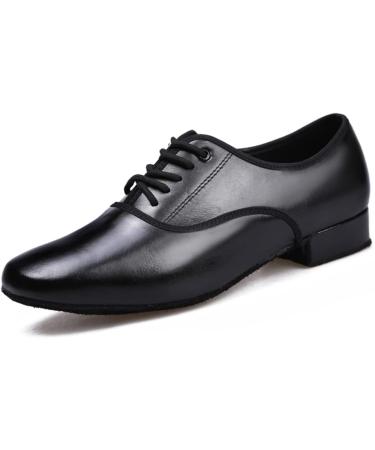 Buy Tinrymx Men's Dance Shoes - Latin Tango Salsa Ballroom Model LHD401 Breathable Black Suede Sole EU 45 - Buy Online on GoSupps.com