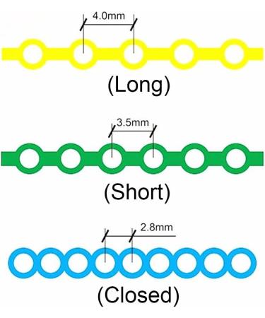 15Feet Dental Orthodontic Power Chains - Orange Rubber Braces Bands (Long/Closed/Short) for Teeth Alignment - Buy Online on GoSupps.com