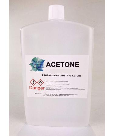 Pure Acetone Nail Polish Remover UV LED GEL Soak Off by Swindon Composite Supplies (250ml) 250 ml (Pack of 1)