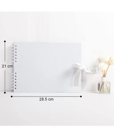 Vienrose Scrapbook Photo Album DIY Set - 80 Black Pages, Stickers, Pens | 11x8 Inches | Wedding Birthday Gift - Buy Online on GoSupps.com