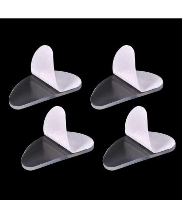 Jitnga 12 Pairs Glue D-Shaped Nose Pads - Non-Slip Soft Silicone Self-Adhesive for Glasses & Sunglasses - 19mm Transparent - Buy Online on GoSupps.com