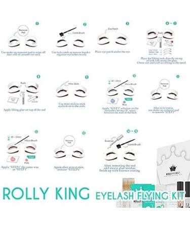 Rolly King Perm Step 1 & 2 for Eyelash & Brow Lamination - 10 Sachets Box - Professional Grade - Buy Online on GoSupps.com