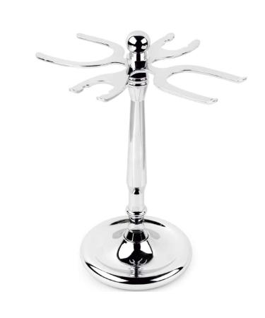 Gden Classic 4 Prong Razor and Brush Stand Simple Colorful and Tough Shaving Brush Holder Stand Tool Shaving Accessories for Man 15.3*7