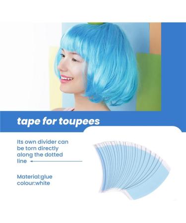 Qweradr 360Pc/Lot Blue Fixed Wig Double Sided Tape Hair System Adhesive Extended Wig Strip Waterproof for Toupee Lace Film Easy Install - Buy Online on GoSupps.com