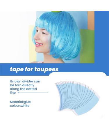 Ficher 360Pc/Lot Blue Fixed Wig Double Sided Tape Hair System Adhesive Extended Wig Strip Waterproof for Toupee Lace Film Durable Easy Install - Buy Online on GoSupps.com