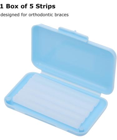 Xiyinli Tooth Wax for Orthodontic Pain Relief - 1 Pack 5 Stripes Rose Red - Ideal Oral Care for Braces Wearers - Buy Online on GoSupps.com