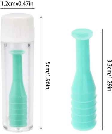 8-Piece Silicone Contact Lens Inserters & Cleaner Kit - Hard/Soft Lens Storage Case (Green/White) - International Shipping - Buy Online on GoSupps.com