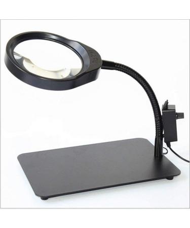 Screen Magnifier Desk lamp Magnifying Glass Magnifying Glass with 36 LED high-Definition Magnifying Glass Repair Engraving Reading Embroidery Magnifier with LED Light Double The Comfort