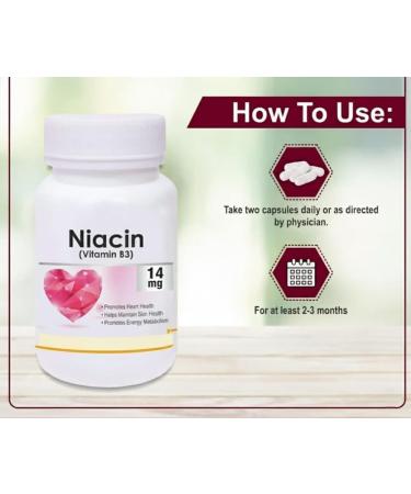 Niacin 14mg Vitamin B3 with Inositol 50mg Supplement - 60 Veg Capsules - Buy Online on GoSupps.com