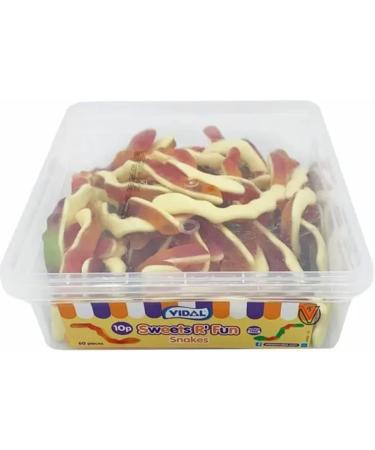 Vidal Jelly Snakes 10p Tub 720g - Buy Online on GoSupps.com