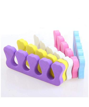 Soft EVA Foam Toe Separators for Nail Art & Pedicure 10 Pack Perfect for Manicure Accessories Random Colors - Buy Online on GoSupps.com
