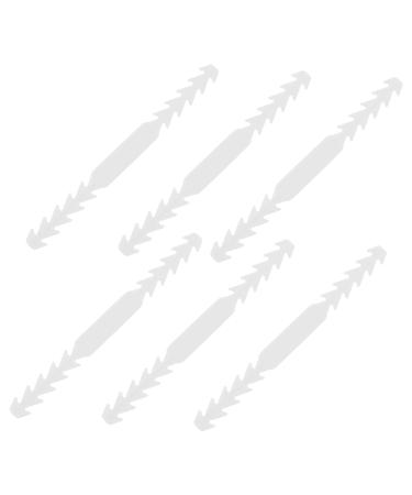 Exceart 60 pcal masking hooks Face cover hearing protection Face cable Extendable earring hooks Ocean belt adjuster ear protection hook mouth protection holder hanger pp adjustable white earrings 20x1.8cmx3pcs