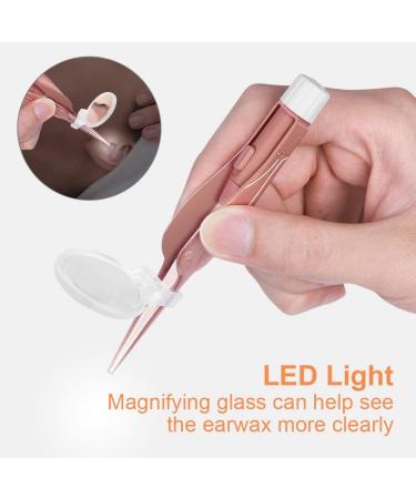 Vicloon Ear Wax Removal Kit 15 Pcs Ear Pick Earwax Removal Tool Ear Cleaning Tool Stainless Steel Ear Pick Ear Cleaning Tool Set Reusable Ear Wax Removal Set for Children & Adults (Pink) - Buy Online on GoSupps.com