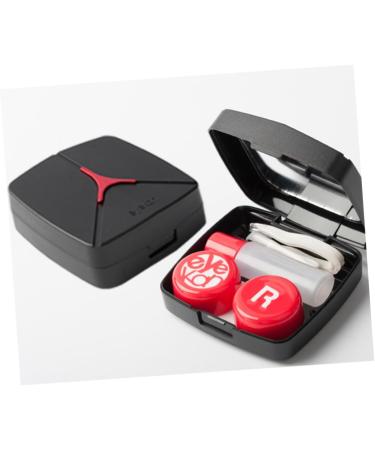 Solustrie Eyewear Travel Case | Compact Contact Lens Holder & Accessories Bag | Perfect for Eye Care on the Go - Buy Online on GoSupps.com