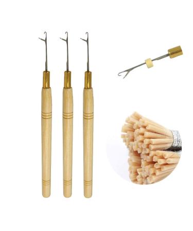 Remyhaar.eu - microring needle extension needle Microring needle wooden handle for hair extension Microring Extensions & Shrinkies 2 models