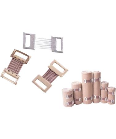 Buy 10 Pcs Bandage Wrap Stretch Metal Clips - Sports Fixation Clamps & Hooks Kit in White/Coffee & Black - Secure Your Elastic Bandage Wraps Internationally - Buy Online on GoSupps.com