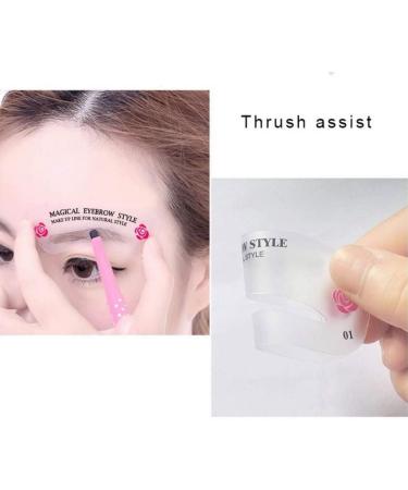 Eyebrow Stencils Kit Brow Shaping Grooming Templat Styling Tool 24PCS - Buy Online on GoSupps.com