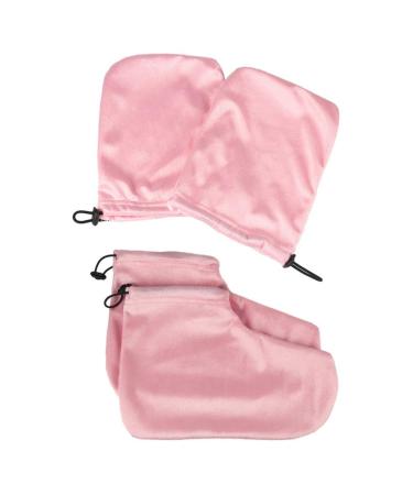 Buy Lurrose Pink Paraffin Wax Gloves & Shoes - Spa Hand & Foot Covers for Wax Treatments | International Shipping Available - Buy Online on GoSupps.com