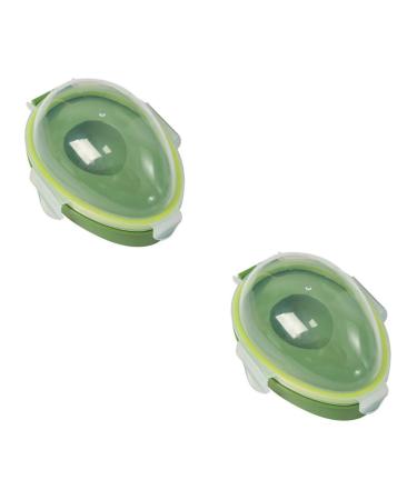 Alipis 2 pcs Refrigerator Garlic Reusable Supplies Gadget Organizer Lunch Kitchen Transparent Sealed 1