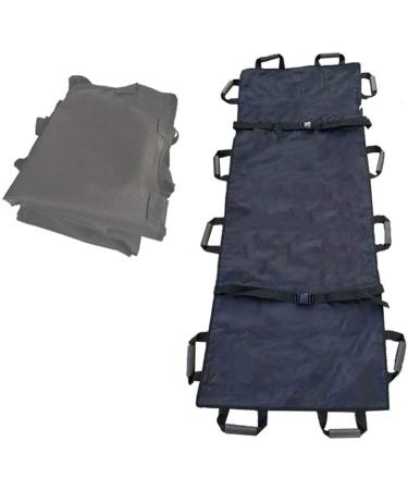 Soft Stretcher Portable Emergency Stretcher Patient Lifter Boards Foldable Household First Aid with 12 Handles Tear Resistant Thicken Fabric 180 * 70cm