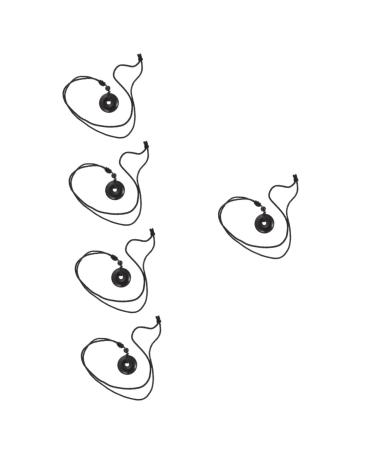 Beaupretty 5st necklace with safety buckle traditional crystal chain amethyst necklace for women gemstone-amulet necklace simply men and women trailer cotton thread