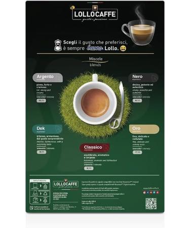 LOLLO CAFF - PASSIONESPRESSO CLASSICO - Box 100 NESPRESSO COMPATIBLE CAPSULES 5.5g - Buy Online on GoSupps.com