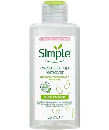 Simple Kind to Eyes Eye Make-up Remover 125ml | Gentle Effective & International Shipping Available - Buy Online on GoSupps.com