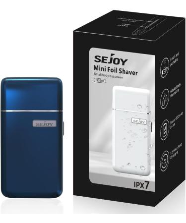 Buy Sejoy Portable Electric Razor for Men | IPX7 Waterproof Toothed & Mesh Blades Magnetic Adsorption | Best Mini Electric Foil Shaver - Buy Online on GoSupps.com