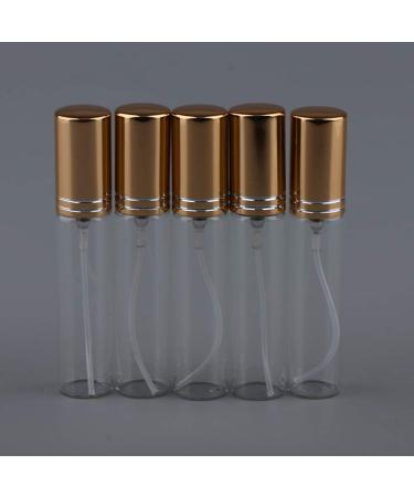 Fenteer 10ml Gold Mini Glass Spray Bottle - Refillable Travel Cosmetics Atomizer & Liquid Dispenser - Buy Online on GoSupps.com