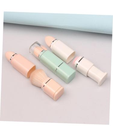 Healeved 2 in 1 Makeup Brush Portable Makeup Brush Facial Blush Brush Foundation Brush Makeup Brush for Loose Powder Makeup Brush for Foundation Makeup Brush for Women 2 in 1 Cosmetic Brush - Buy Online on GoSupps.com