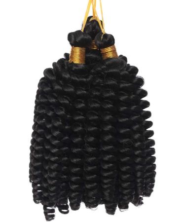 6" Short Marley Bob Crochet Braiding Hair Extensions Synthetic Twist Deep Wavy Curly Hairpieces Marley Braids - Dark Black - Buy Online on GoSupps.com
