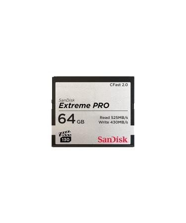 SanDisk 64GB Extreme PRO CFast 2.0 Memory Card - SDCFSP-064G-G46D