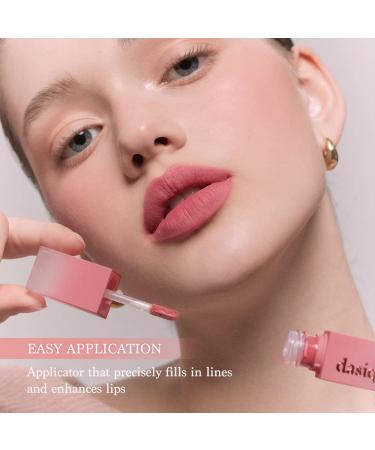 Dasique Cream de Rose Tint (07 Crimson) | Velvet Matte Lip Stain with Rose Water | Vegan & Cruelty-Free - Buy Online on GoSupps.com
