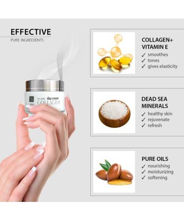 Dead Sea Collection Anti Wrinkle Collagen Day Face Cream - Skin Care Essential Face Cream for Women and Men - 50ml Face Moisturizer for All Skin Types Collagen Boost - Buy Online on GoSupps.com