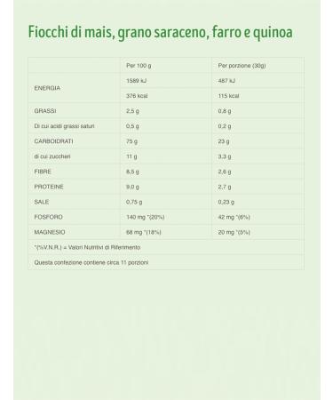  Italian Gourmet E.R. Misura Cereali Natura Ricca Cornflakes with ancient cereals buckwheat spelt and quinoa 350 g + Italian Gourmet pulp 400 g - Buy Online on GoSupps.com