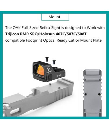 Zulisy Oak Shake Awake Micro Red Dot Sight | 3 MOA Compact Reflex Scope - Buy Online on GoSupps.com