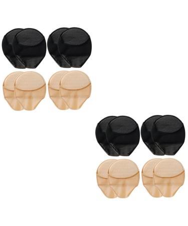 Healeved 8 Pairs Half Socks Wear-Resistant Toe Socks Washable Metatarsal Pads Seamless Toe Socks Ballet Socks Wear-Resistant Forefoot Pads Half Toe Socks Breathable Protector Miss Lace Net