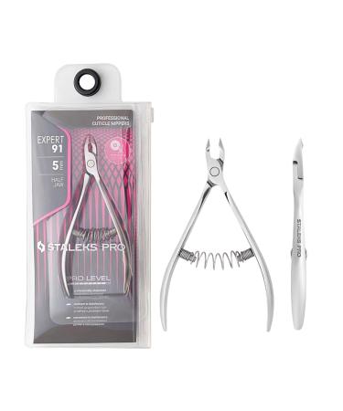 STALEKS PRO by Natury Nails Professional Cuticle Pliers 5 mm Stainless Steel Expert 91-5
