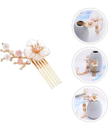 Lurrose Pearl Hair Clip Chinese Style Hair Stick Flower Hair Chopstick Hair Accessories Pearl Hair Clips - Buy Online on GoSupps.com