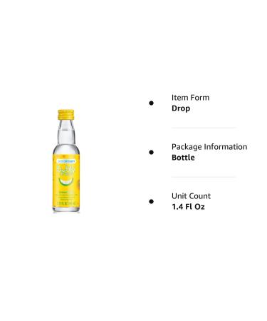 SodaStream Bubly Drops Lemon Flavor 40ml - 1.36 Fl Oz (Pack of 1) - Buy Online on GoSupps.com