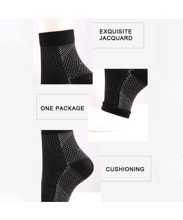 Valcatch Foot Compression Sleeves for Ankle and Heel Support | Toeless Stockings for Inflammation Relief & Improved Blood Circulation | Unisex S/M - Buy Online on GoSupps.com
