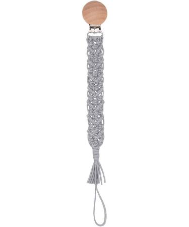 Buy TSBB Crochet Pacifier Clip BPA Free Woven Cotton Rope Dummy Nipple Holder | Safe & Stylish International Shipping - Buy Online on GoSupps.com