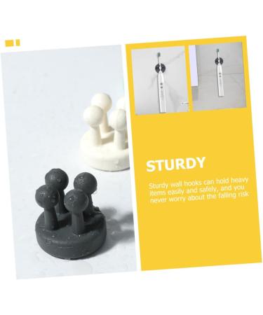 Alipis 24 STK Razor Hooks Durable Bathroom & Shower Hooks for Toothbrush Luffa Shaver | No Punching Easy Stick | Versatile Home & Office Use - Buy Online on GoSupps.com